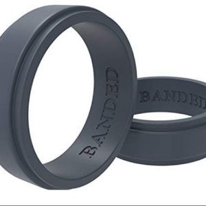 Gray Silicone Men’s Ring